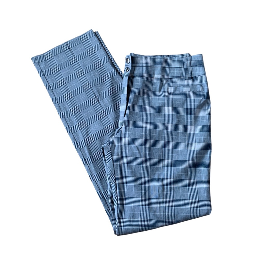 NWOT Soho Gray Checkered STRETCHY Slacks Trousers Dress Pants Size 14